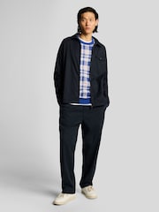 Lyle & Scott Blue Spring Tartan Crew Neck Jumper - Image 3 of 4