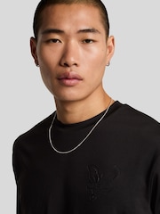 Lyle & Scott Black Panelled Neoprene T-Shirt - Image 2 of 5
