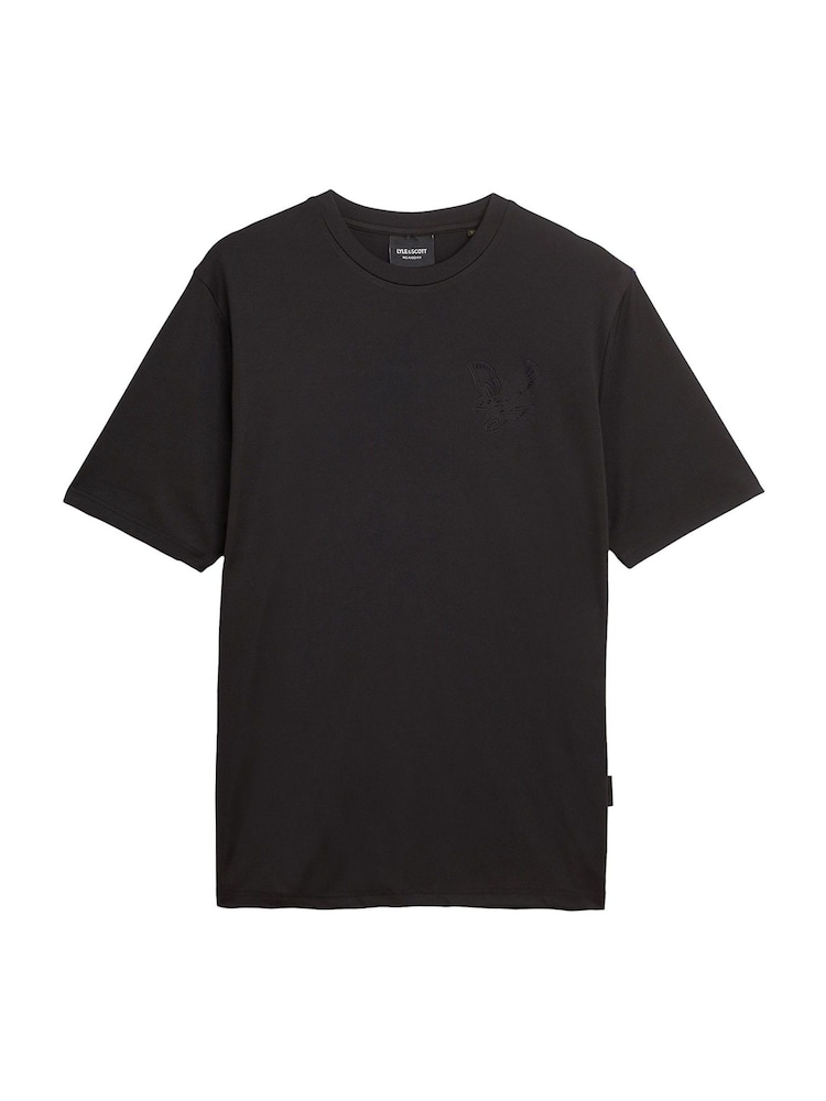 Lyle & Scott Black Panelled Neoprene T-Shirt - Image 5 of 5