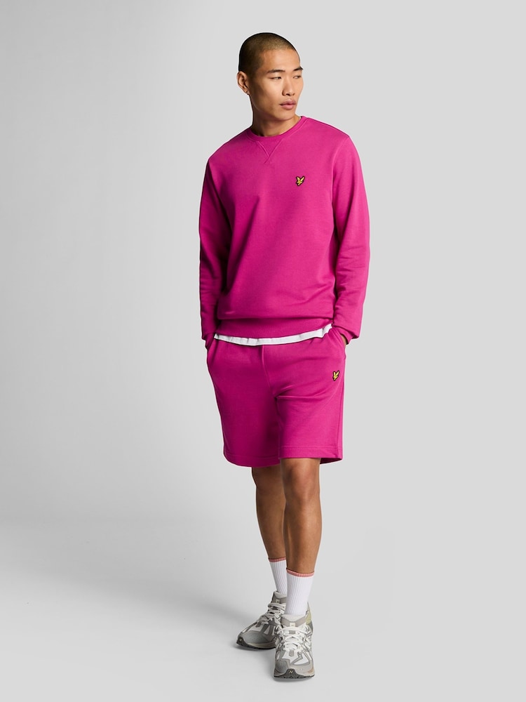 Lyle & Scott Pink 100% Cotton Sweat Shorts - Image 2 of 4
