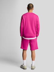 Lyle & Scott Pink 100% Cotton Sweat Shorts - Image 3 of 4