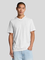 Lyle & Scott White 100% Cotton Superfine V Neck T-Shirt - Image 1 of 5