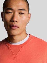 Lyle & Scott Orange Crew Neck Sweatshirt - Image 4 of 5