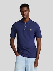 Темно-пурпурный - Lyle & Scott Plain Polo Shirt - Image 1 of 5