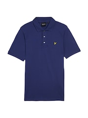 Темно-пурпурный - Lyle & Scott Plain Polo Shirt - Image 5 of 5