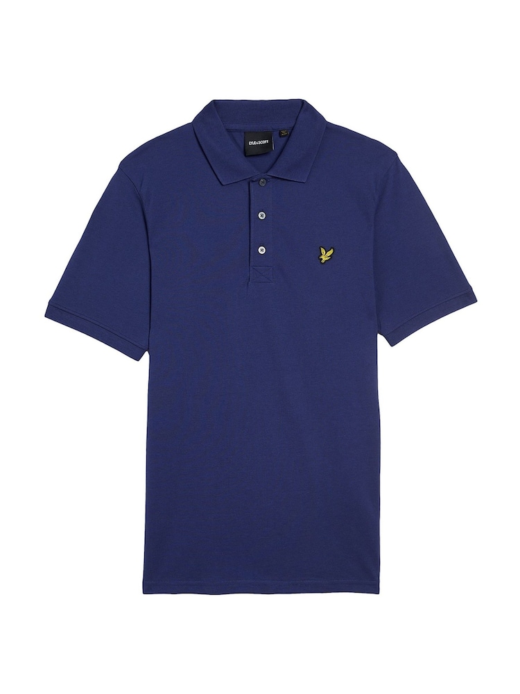 Темно-пурпурный - Lyle & Scott Plain Polo Shirt - Image 5 of 5