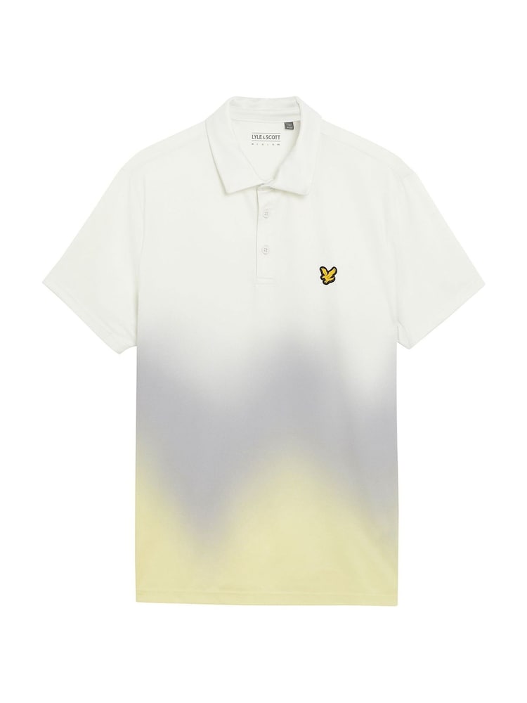 Lyle & Scott White Gradient Polo Shirt - Image 5 of 5