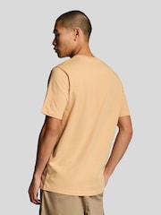 Lyle & Scott Orange Cotton Plain T-Shirt - Image 3 of 5