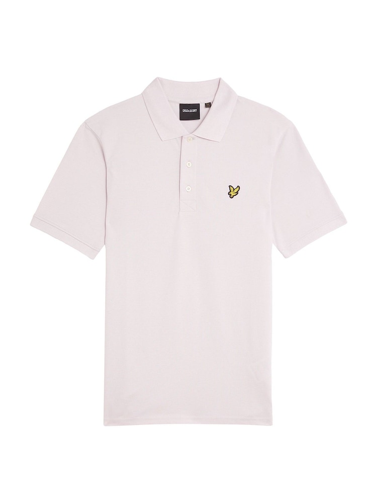 وردي - صاعقة برق - قميص بولو سادة من Lyle & Scott - صورة 5 من 5