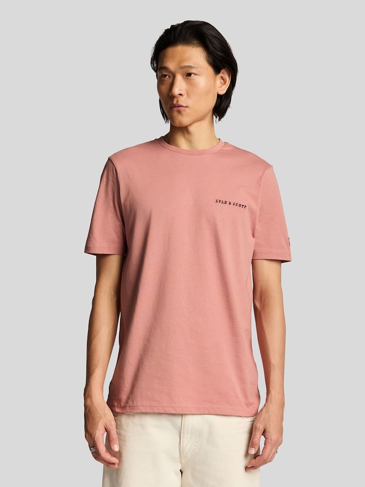 Lyle & Scott Red 100% Cotton Embroidered T-Shirt - Image 1 of 5