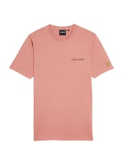 Lyle & Scott Red 100% Cotton Embroidered T-Shirt - Image 5 of 5