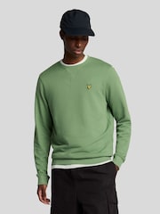 Lyle & Scott Green Ground Crew Neck Sweatshirt - Image 1 of 5