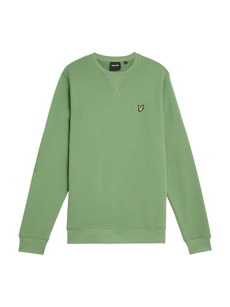 Lyle & Scott Green Ground Crew Neck Sweatshirt - Image 5 of 5