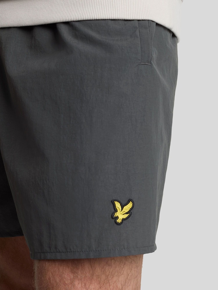 Lyle & Scott Grey Plain Swim Shorts - Image 2 of 5