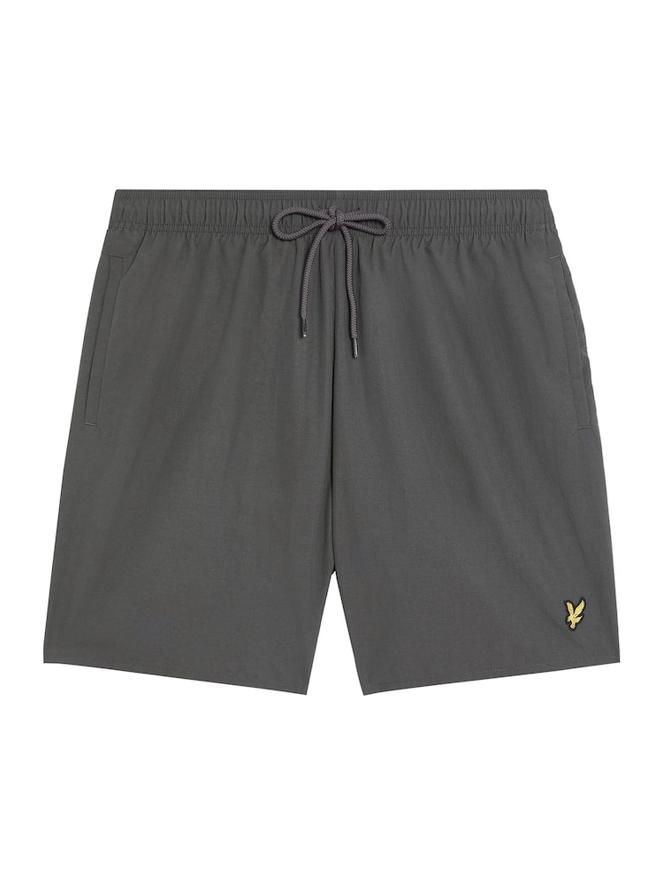 Lyle & Scott Grey Plain Swim Shorts - Image 5 of 5
