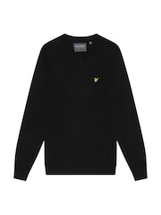 Lyle & Scott Black Golf V-Neck Pull-Over Jumper - Image 5 of 5