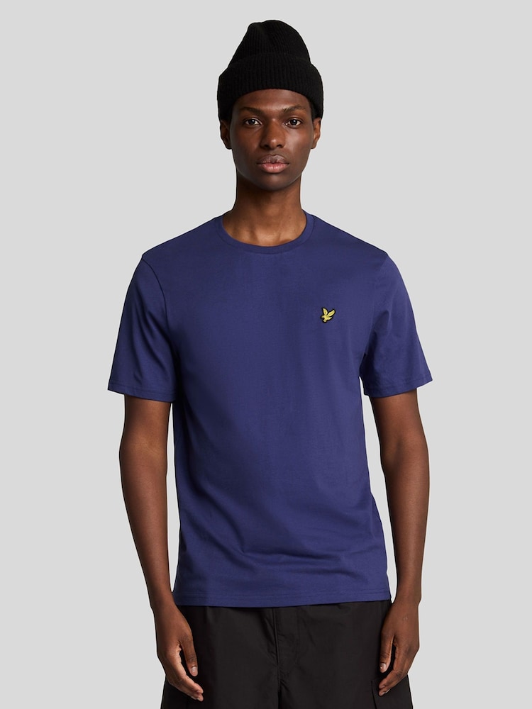 Lyle & Scott Purple Cotton Plain T-Shirt - Image 1 of 5
