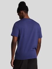 Lyle & Scott Purple Cotton Plain T-Shirt - Image 2 of 5