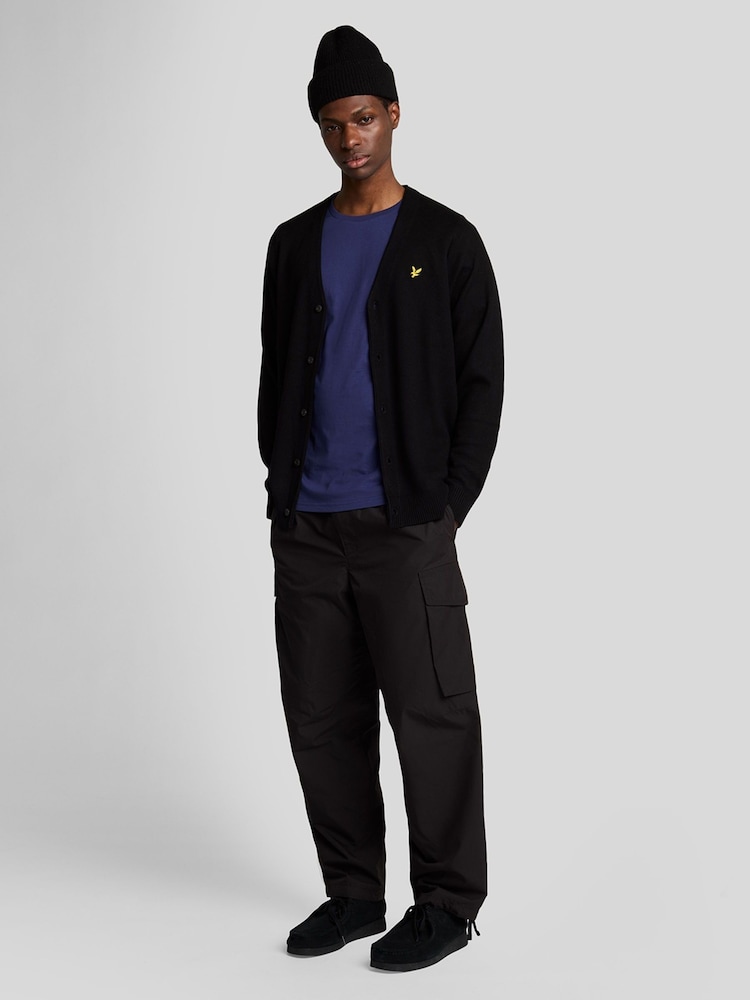 Lyle & Scott Purple Cotton Plain T-Shirt - Image 3 of 5