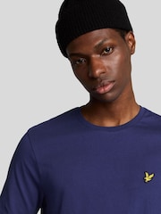Lyle & Scott Purple Cotton Plain T-Shirt - Image 4 of 5