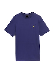 Lyle & Scott Purple Cotton Plain T-Shirt - Image 5 of 5