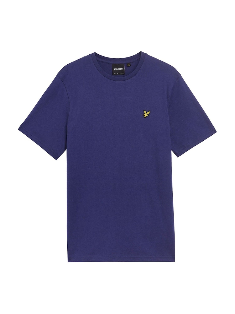 Lyle & Scott Purple Cotton Plain T-Shirt - Image 5 of 5