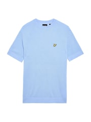 Lyle & Scott Blue Blend Knitted T-Shirt - Image 5 of 5