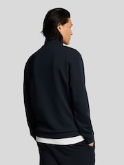 Lyle & Scott Blue 100% Cotton Superfine Quarter Zip Sweatshirt - Image 4 of 5
