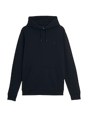 Lyle & Scott Blue 100% Cotton Superfine Pullover Hoodie - Image 5 of 5