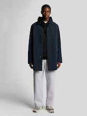 Lyle & Scott Black 100% Cotton Loopback Embroidered Hoodie - Image 4 of 5