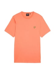 Lyle & Scott Red Cotton Plain T-Shirt - Image 5 of 5