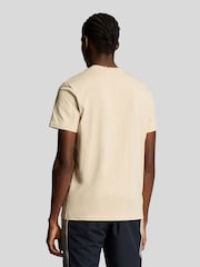 Lyle & Scott Cream Martin Short Sleeve T-Shirt - Image 3 of 5