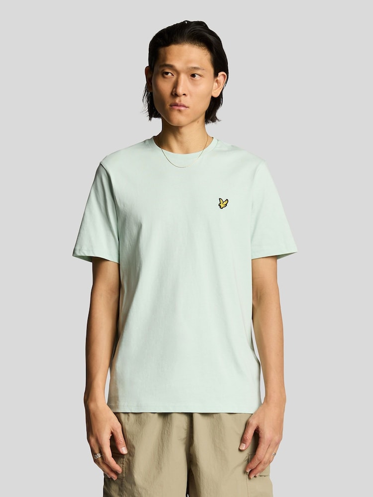 Lyle & Scott Light Green Cotton Plain T-Shirt - Image 1 of 5