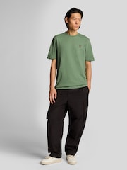 Lyle & Scott Green 100% Cotton Slub T-Shirt - Image 2 of 5