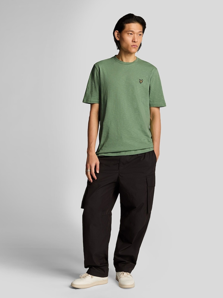 Lyle & Scott Green 100% Cotton Slub T-Shirt - Image 2 of 5