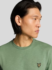 Lyle & Scott Green 100% Cotton Slub T-Shirt - Image 4 of 5
