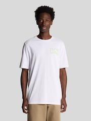 Lyle & Scott White 100% Cotton Polaroid Graphic T-Shirt - Image 1 of 5
