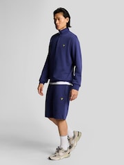 Lyle & Scott Purple 100% Cotton Sweat Shorts - Image 2 of 5