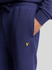 Lyle & Scott Purple 100% Cotton Sweat Shorts - Image 3 of 5