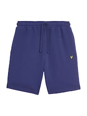 Lyle & Scott Purple 100% Cotton Sweat Shorts - Image 5 of 5