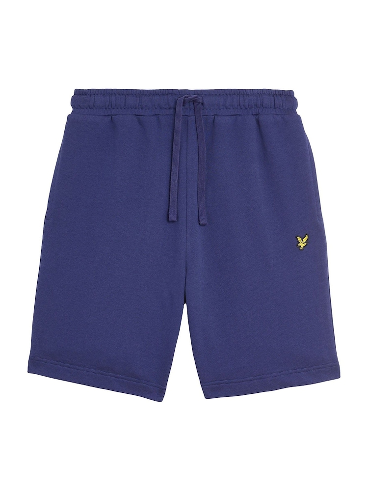 Lyle & Scott Purple 100% Cotton Sweat Shorts - Image 5 of 5