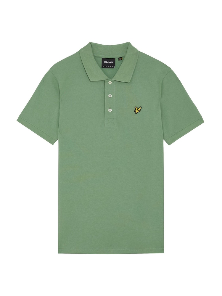 أخضر - قميص بولو سادة من Lyle & Scott - صورة 4 من 4
