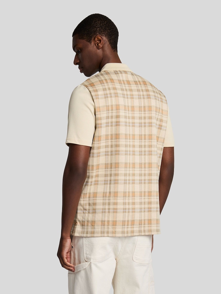 Lyle & Scott Yellow Spring Tartan Polo Shirt - Image 3 of 5