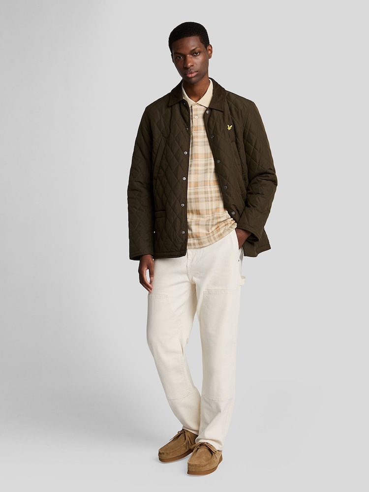 Lyle & Scott Yellow Spring Tartan Polo Shirt - Image 4 of 5