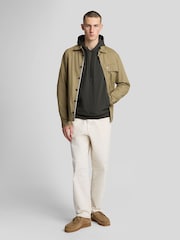 Lyle & Scott Grey Softshell Hybrid Pullover Hoodie - Image 4 of 5