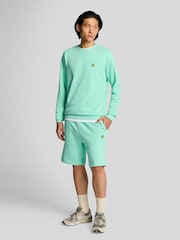 Lyle & Scott Green 100% Cotton Sweat Shorts - Image 1 of 5