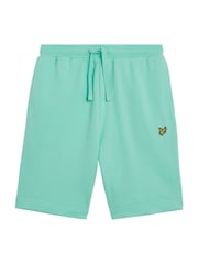 Lyle & Scott Green 100% Cotton Sweat Shorts - Image 5 of 5