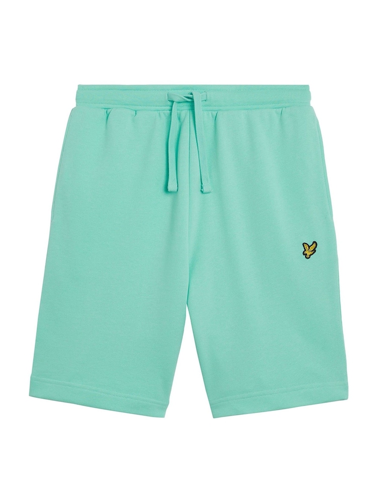 Lyle & Scott Green 100% Cotton Sweat Shorts - Image 5 of 5