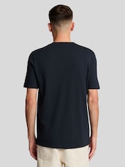 Lyle & Scott Blue 100% Cotton Slub T-Shirt - Image 3 of 5
