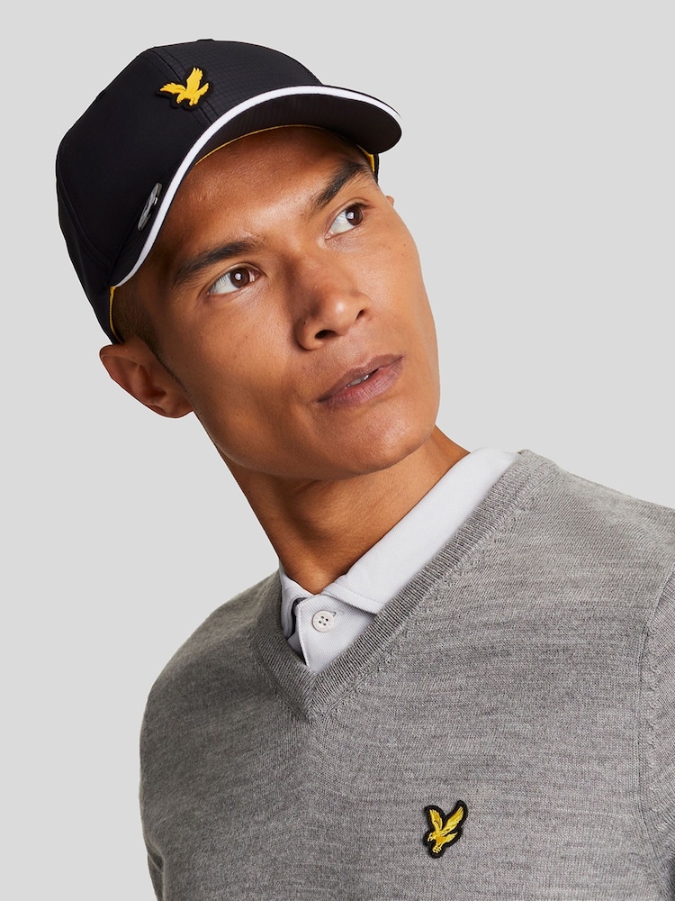 Lyle & Scott Grey Golf V-Neck Pull-Over Jumper - Image 3 of 5